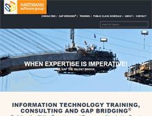 Tablet Screenshot of hartmannsoftware.com